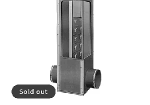 Here's an alt tag for the image: Sold out vertical electrical enclosure.